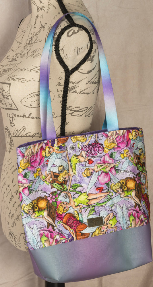 Tuesday Tote - Purple - Fairy Fun - Medium