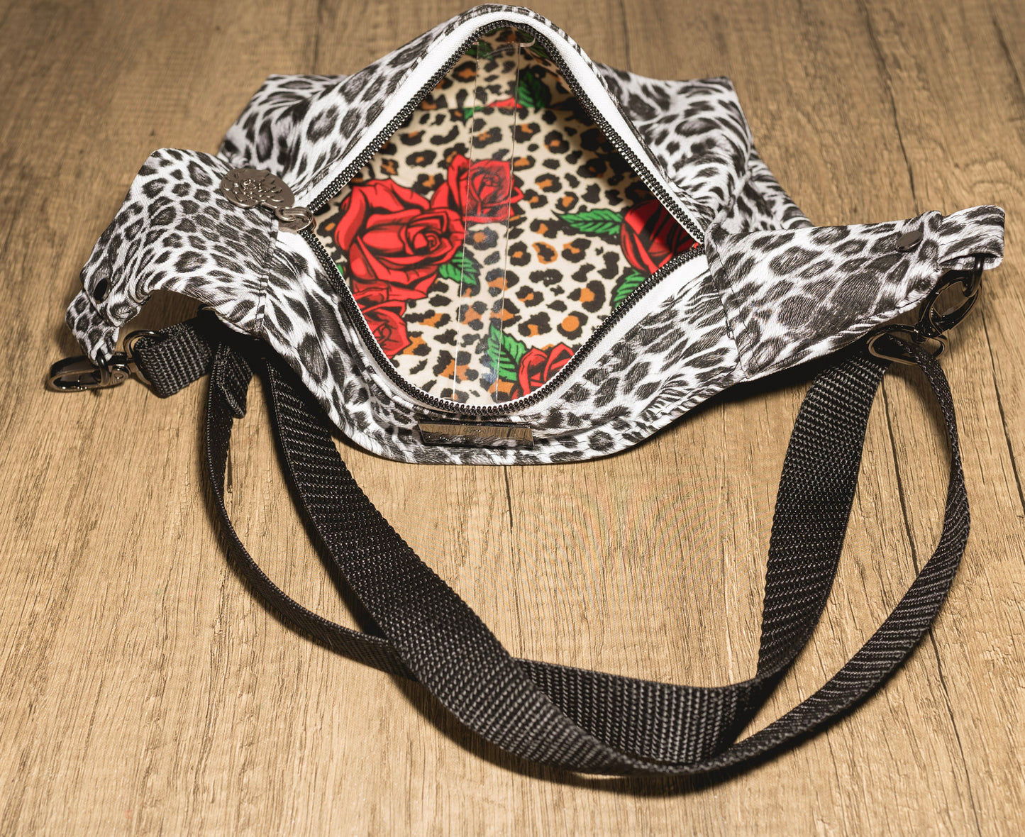 Dayna Fanny Pack - Black and White - Small