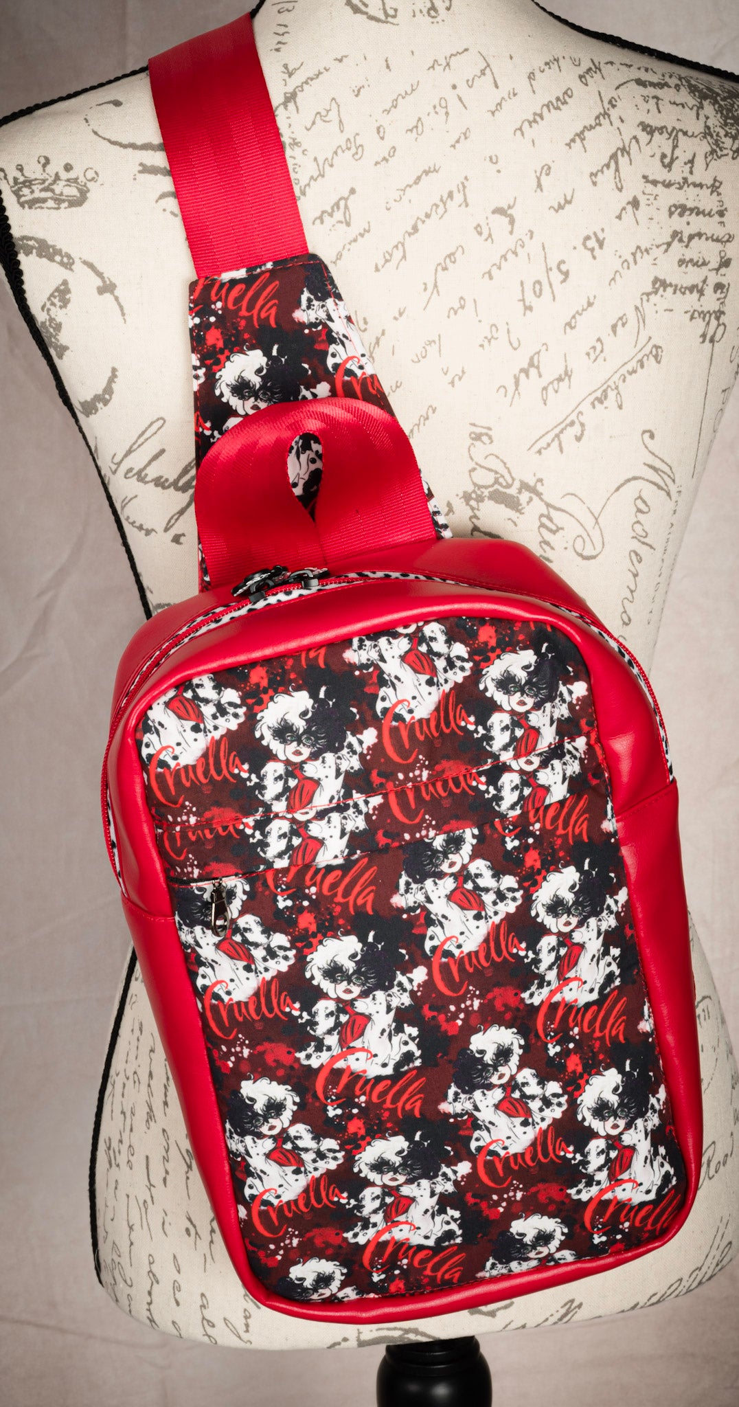 Sandhill Sling Bag - Red - Dalmatian Diva - Small